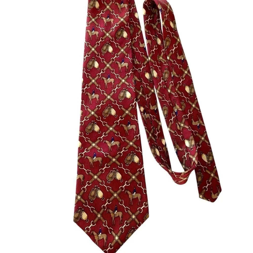 Vintage Towne Square Silk Equestrian Tie